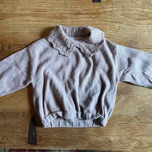 Zara beige sweater with collar 18-24 months